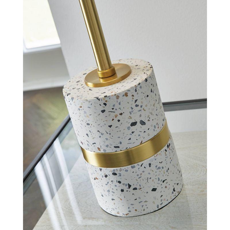 Signature Design by Ashley Maywick Table Lamp: Terrazzo Style, Mid-Century Influence, Ambient Lighting