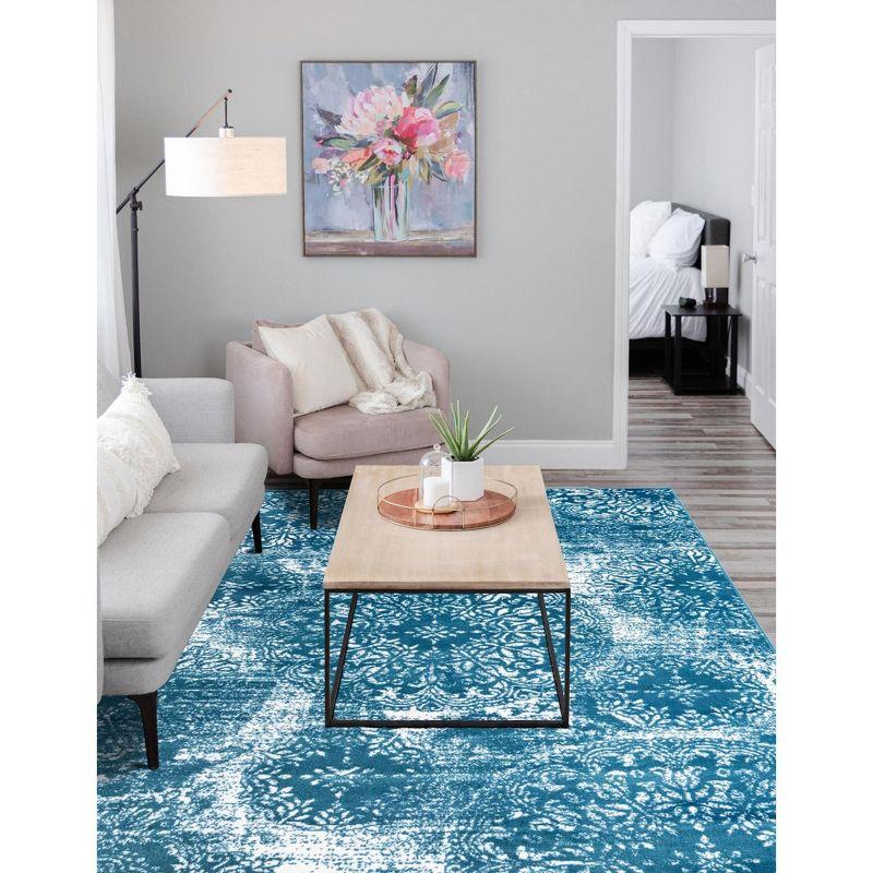 Unique Loom Sofia Grand Floral Indoor Woven Area Rug