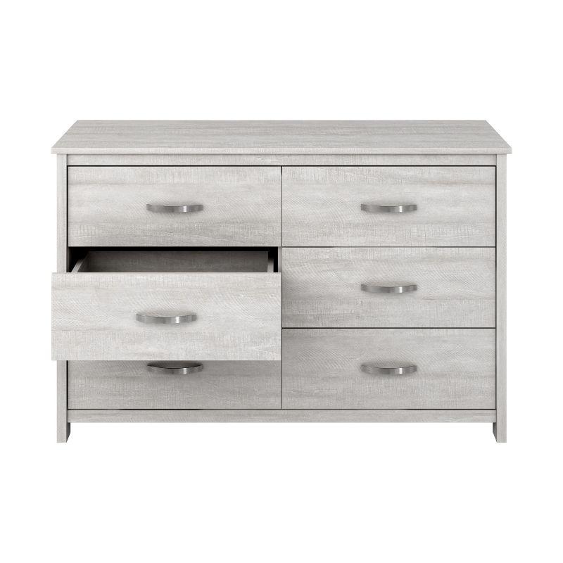 Galano Layton Dusty Gray Oak 6 Drawer 47.2 in. Wide Dresser (Sturdy, Effortless Assembly with Interlocking Drawers)