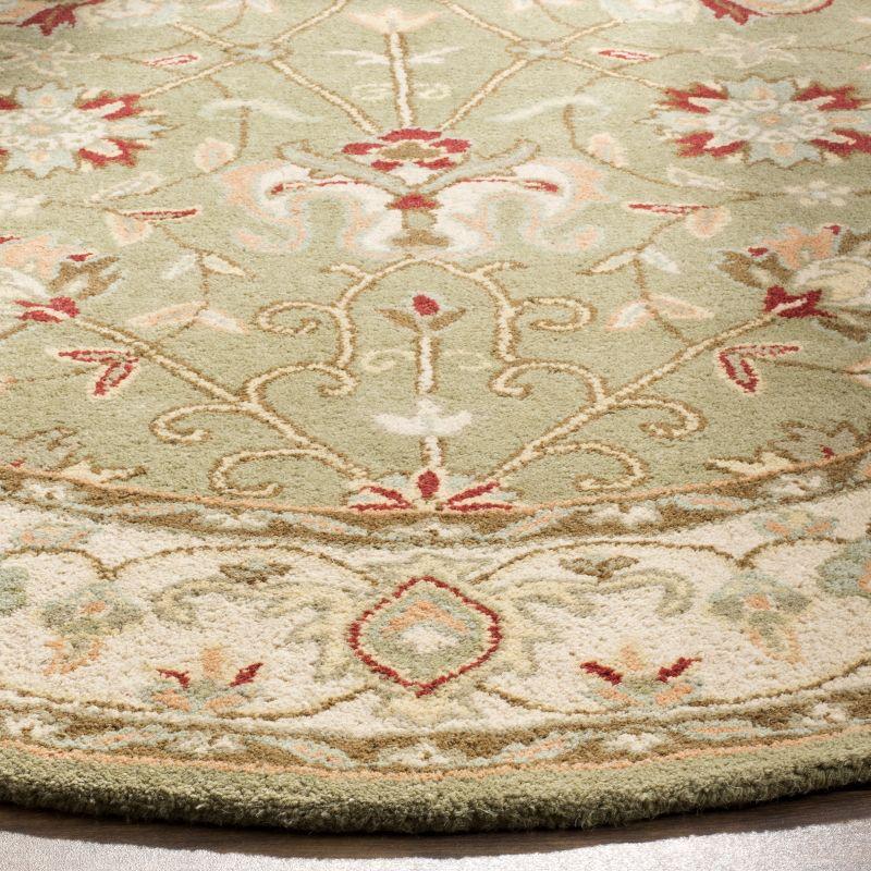 Antiquity AT21 Hand Tufted Indoor Area Rug - Sage - 4'6"x6'6" Oval - Safavieh