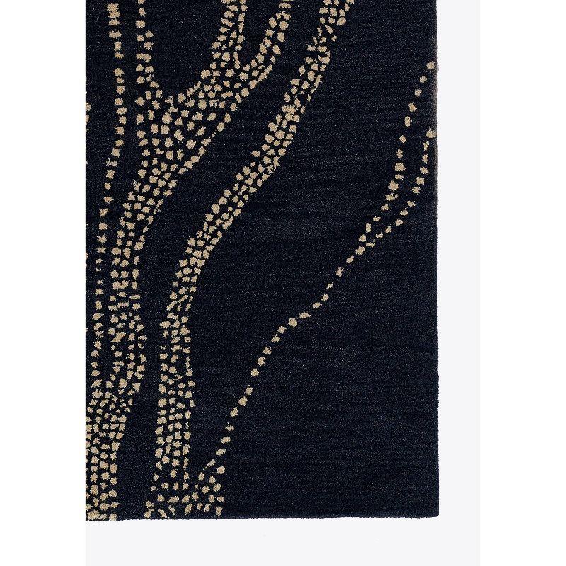 Momeni Simba Tree Handtufted Rug Navy Blue