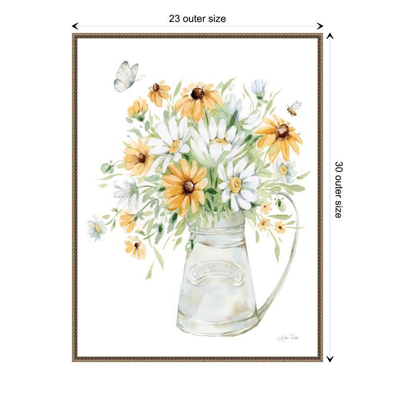 Amanti Art Sunflowers and Daisies II by Katrina Pete Canvas Wall Art Print Framed 23 x 30-in.