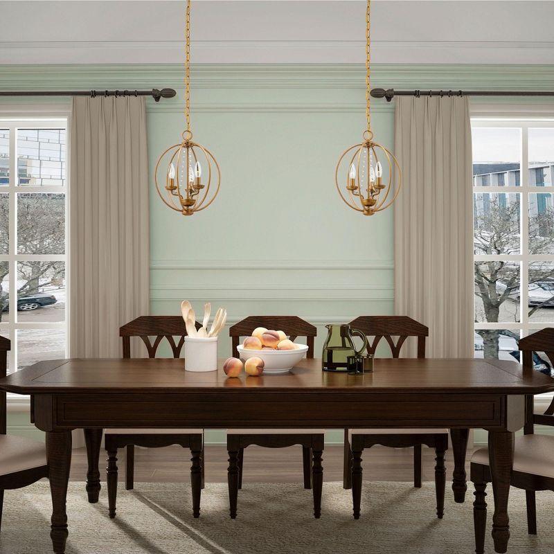 Livex Lighting Arabella 3 - Light Chandelier in  Antique Gold Leaf