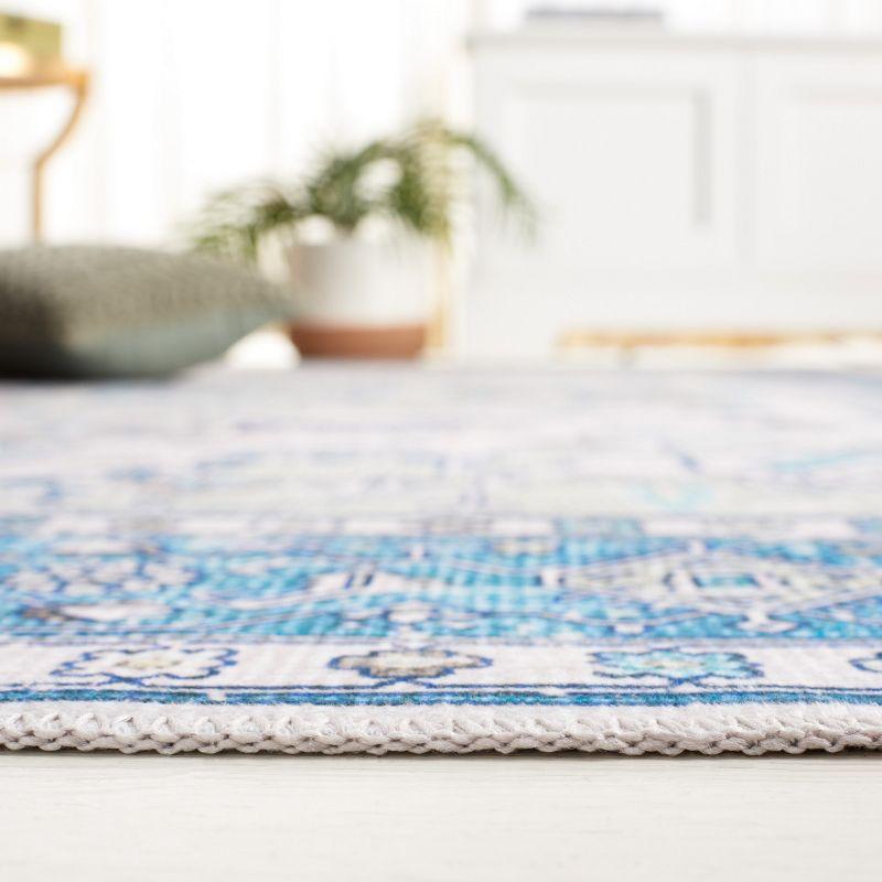 Arizona ARZ105 Power Loomed Machine Washable Area Rug - Beige/Blue - 8'x10' - Safavieh.