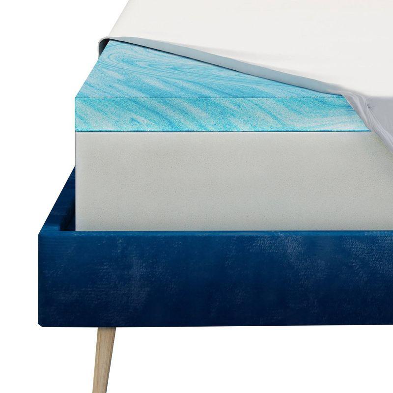 Serta Twin DuoCool 3" Gel Memory Foam Mattress Topper