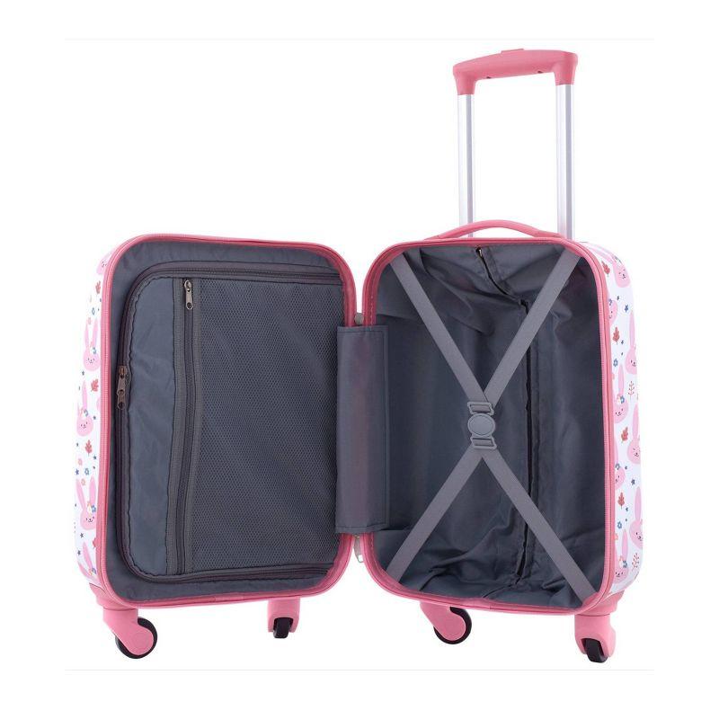 Travelers Club Kids' 5pc Hardside Checked Spinner Luggage Set