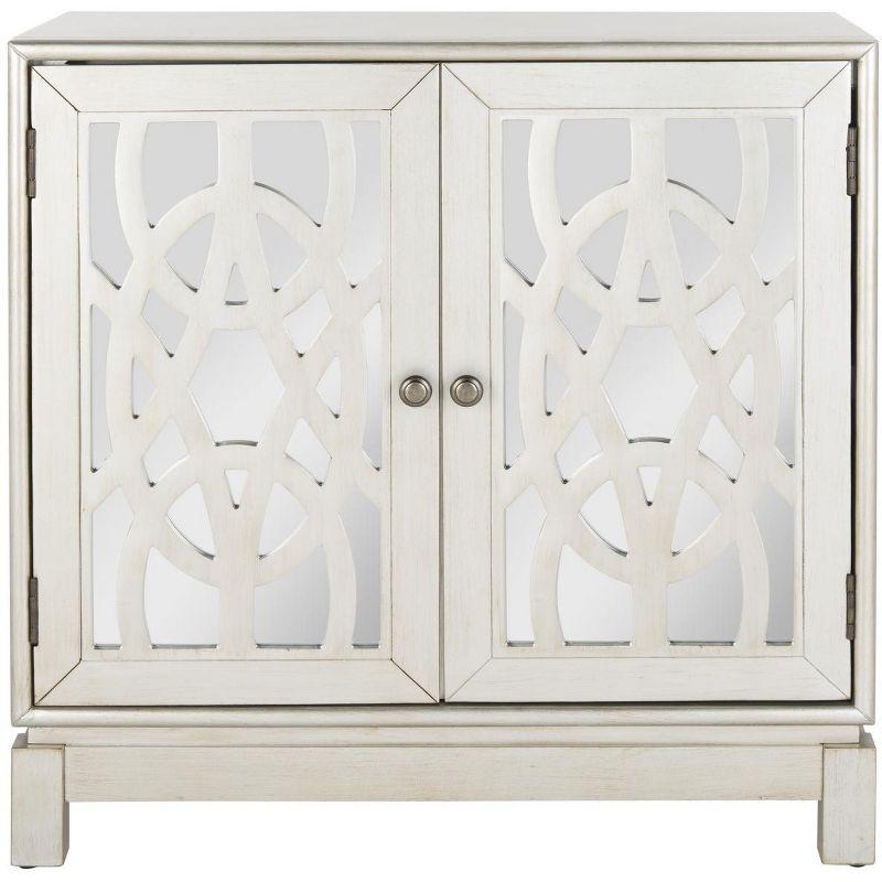 Ashlynn 2 Door Chest - Silver - Safavieh.