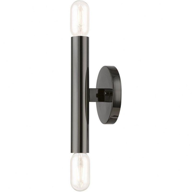 Livex Lighting Copenhagen 2 - Light Wall Light in  Black Chrome