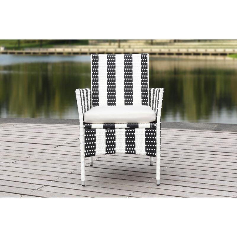 Kendrick Chair (Set Of 2) - Indoor/Outdoor - PAT2506 - Black/White - Safavieh