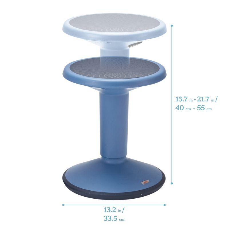 ECR4Kids ECR4Kids SitWell Wobble Stool, Adjustable Height, Active Seating