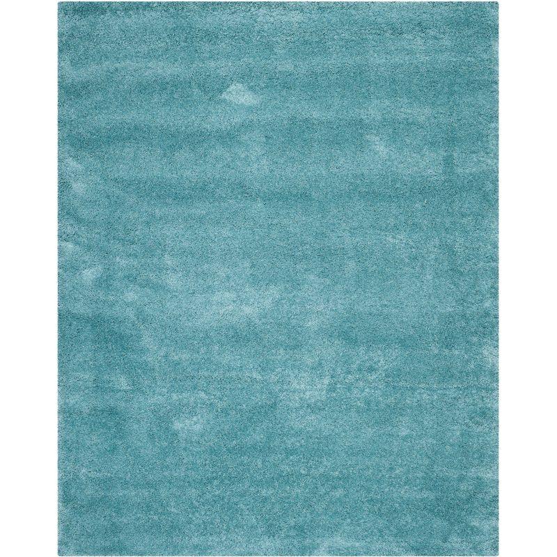 Milan Shag SG180 Power Loomed Indoor Area Rug - Aqua Blue - 8'x10' - Safavieh