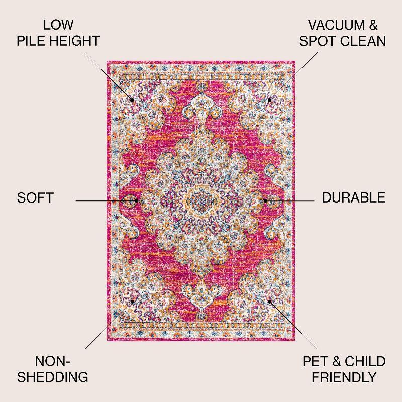 Bohemian FLAIR Boho Vintage Medallion Area Rug - JONATHAN Y