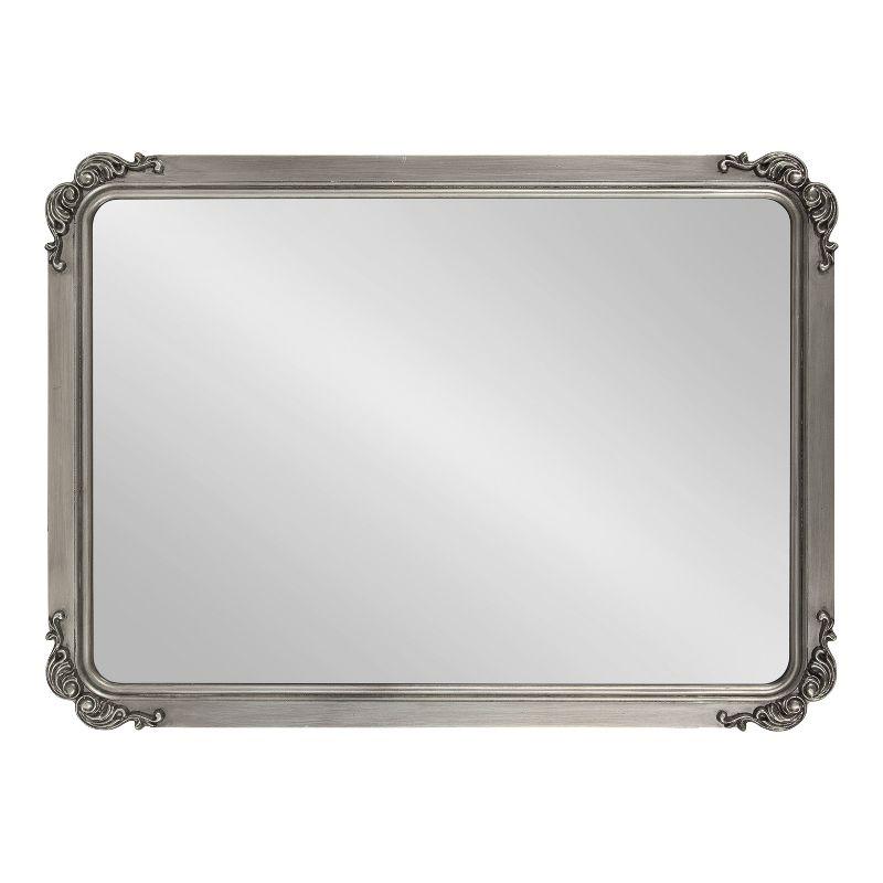 Kate and Laurel Ivette MDF Rectangle Mirror, 25x35, Silver