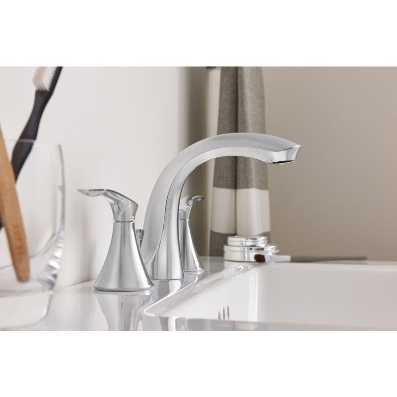 Darcy High-Arc Chrome Widespread Bathroom Faucet with Lever Handles