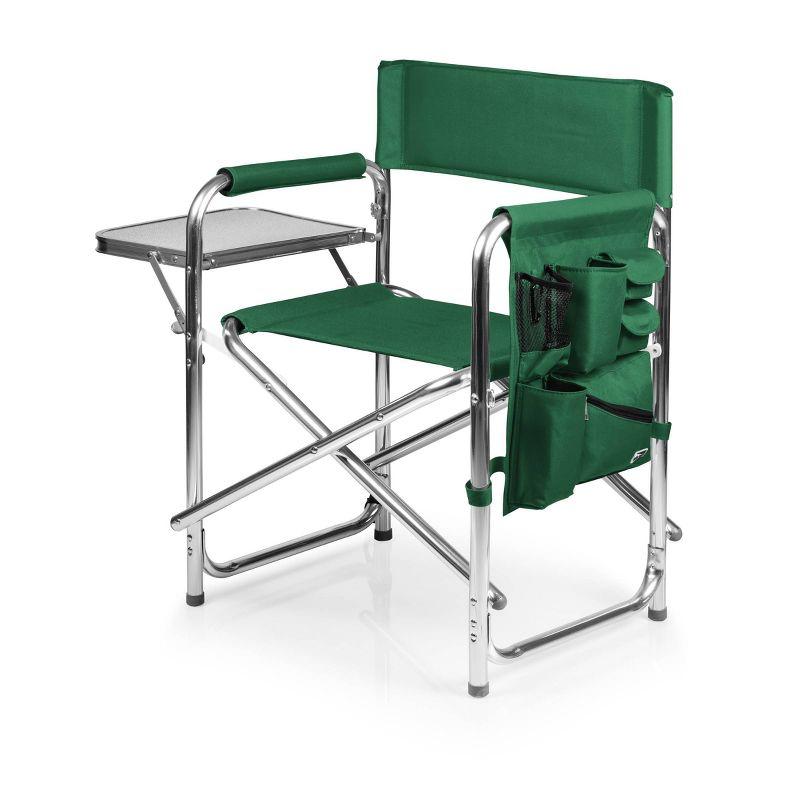 Hunter Green Ultimate Comfort Portable Sports Chair with Side Table