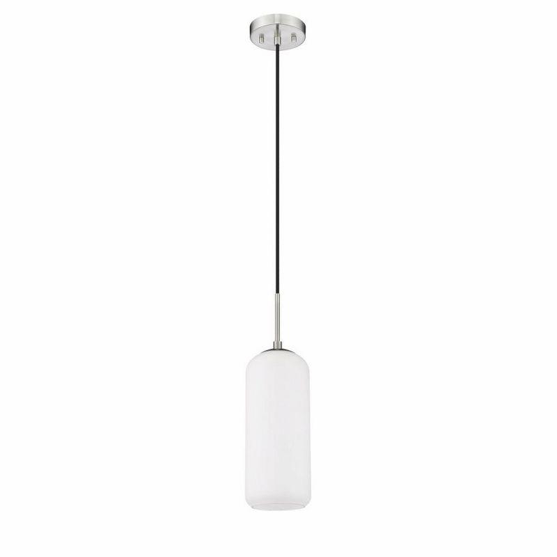 Z-Lite Monty 1 - Light Pendant in  Brushed Nickel/Opal