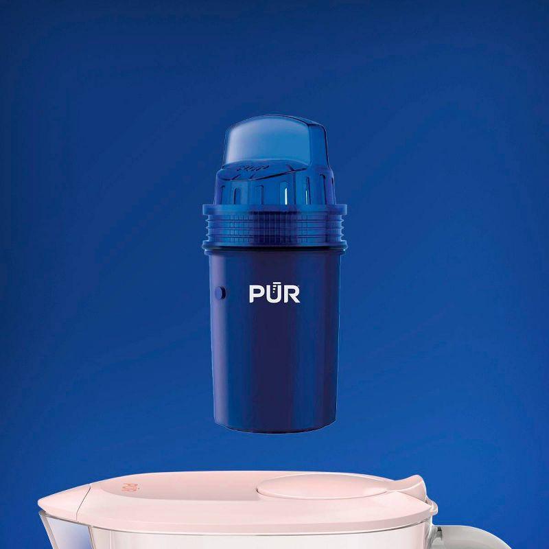 PUR 7 Cup Water Pitcher Filtration System Blush PPT700P: BPA-Free, Dishwasher-Safe, Filters Pesticides & Chlorine