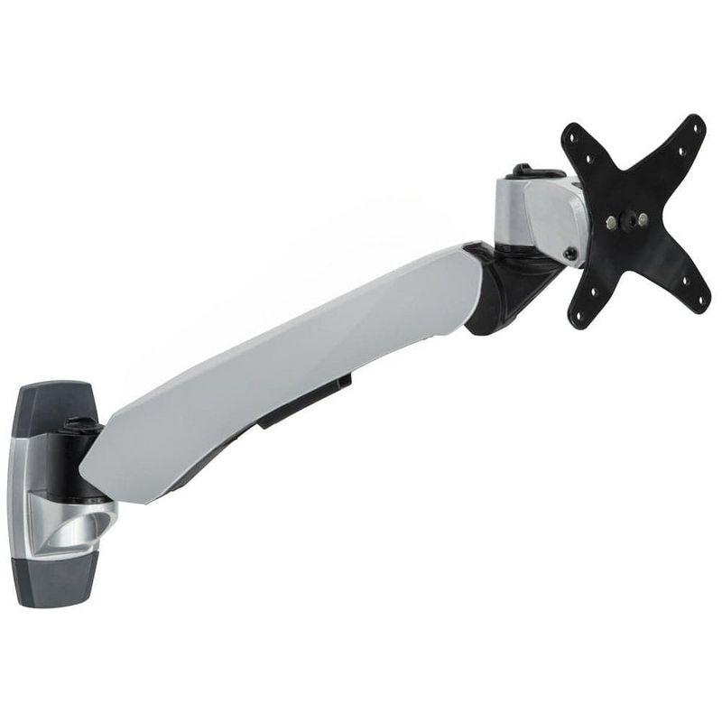 Silver Adjustable Full Motion Monitor Wall Mount for 32" Screens