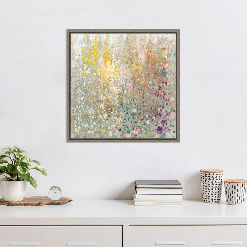 Amanti Art Bubbling Up Again by Danhui Nai Canvas Wall Art Print Framed 22 x 22-in.