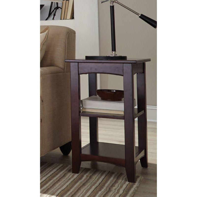 Shaker Cottage Wood 2 Shelf End Table - Alaterre Furniture