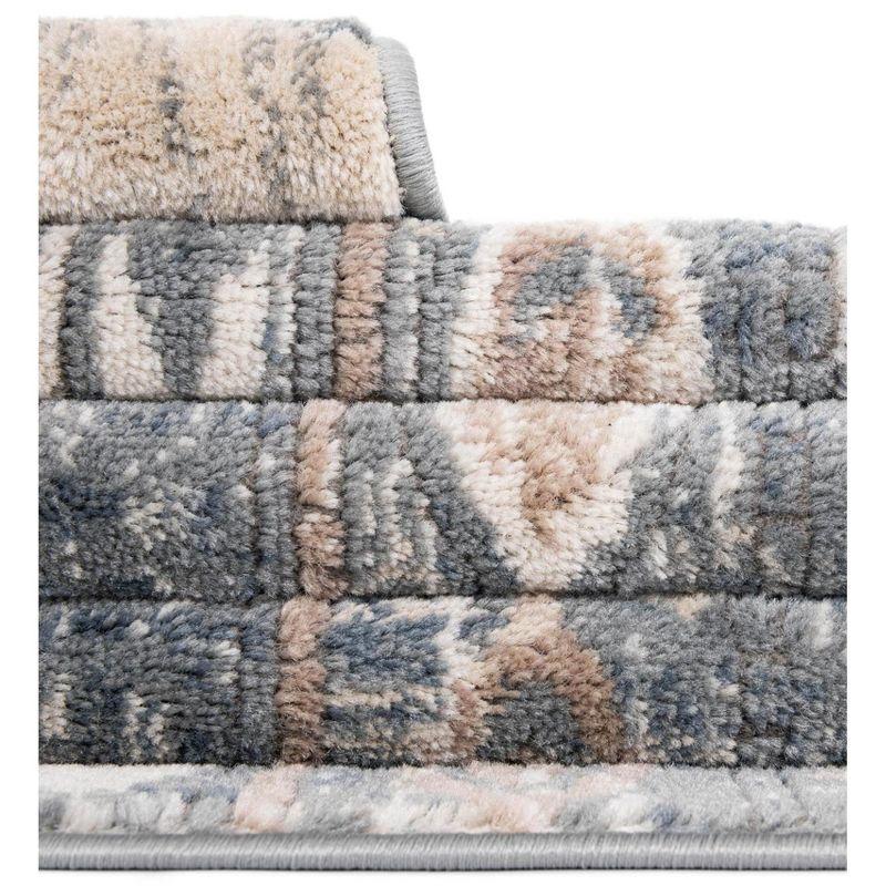 Unique Loom Portland Collection Area Rug - Orford (2' 2" x 12' Runner Navy Blue/Blue)