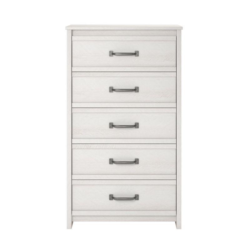 Bassinger Ivory Oak 5-Drawer Transitional Dresser