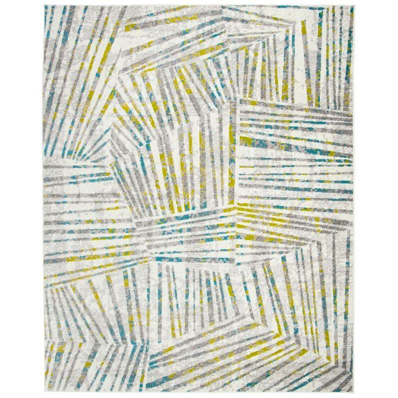 Skyler SKY191 Power Loomed Indoor Area Rug - Grey/Green - 8'x10' - Safavieh