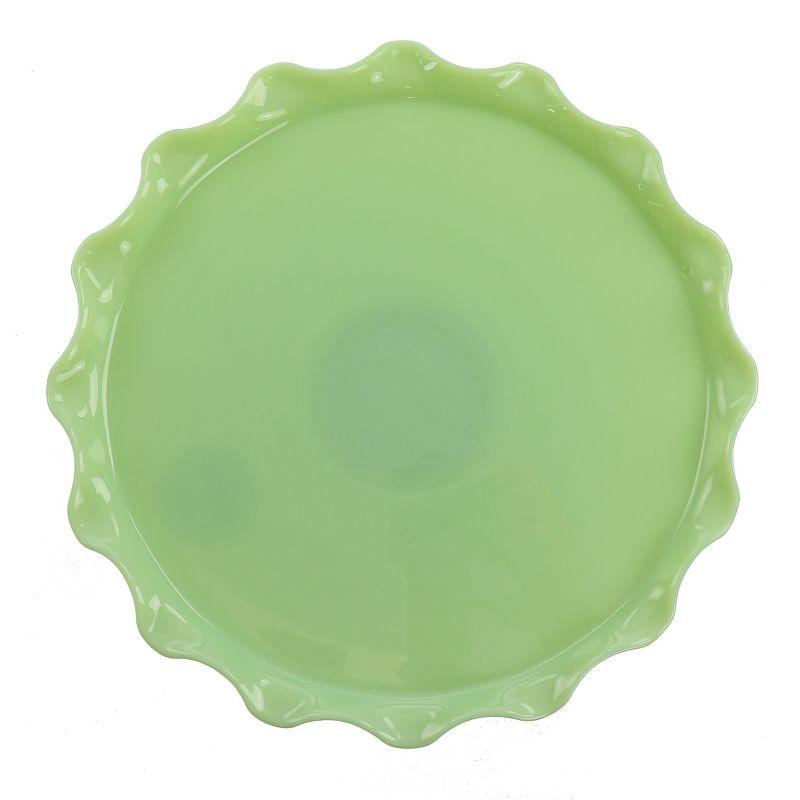 Jadeite Glass Cake Stand