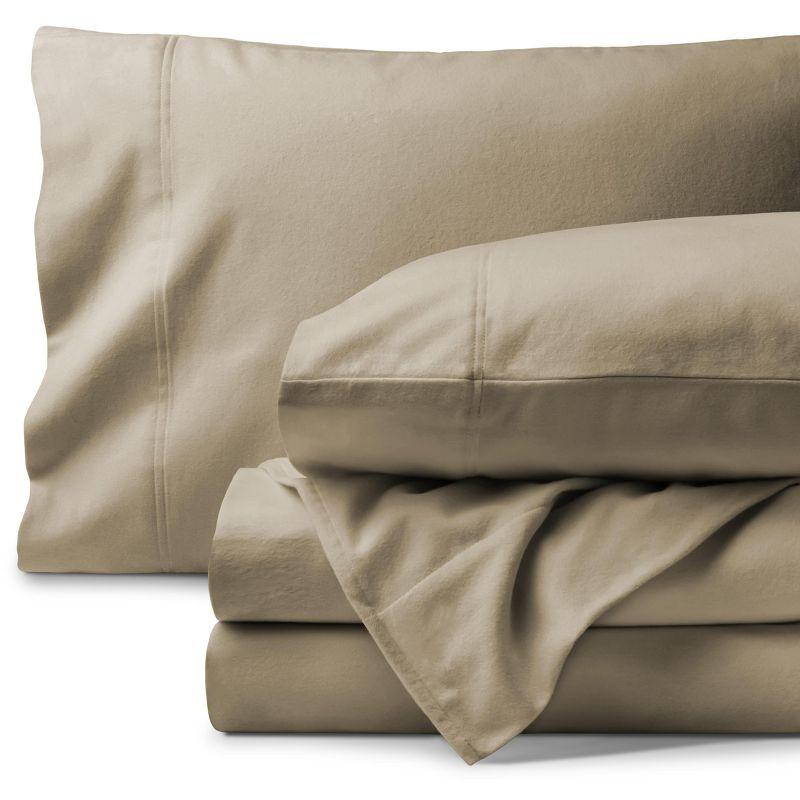 Bare Home Organic 100% Cotton Flannel Sheet Set