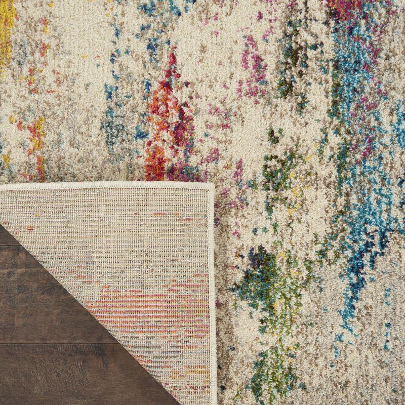 Nourison Celestial 9'X12' (9' x 12') Ivory/Multicolor Indoor Area Rug Colorful Contemporary Abstract by Nourison