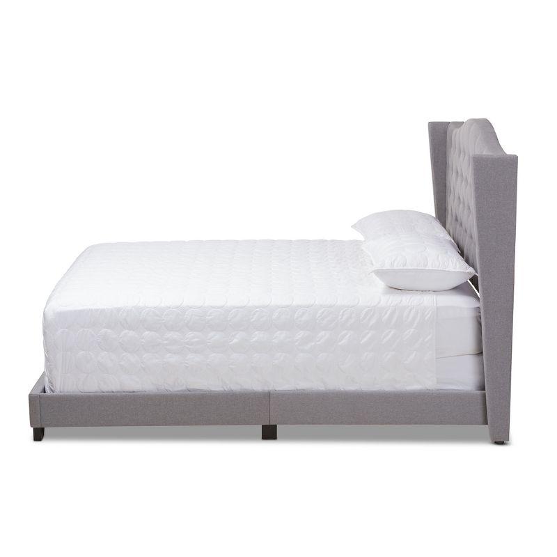 King Alesha Bed Gray - Baxton Studio