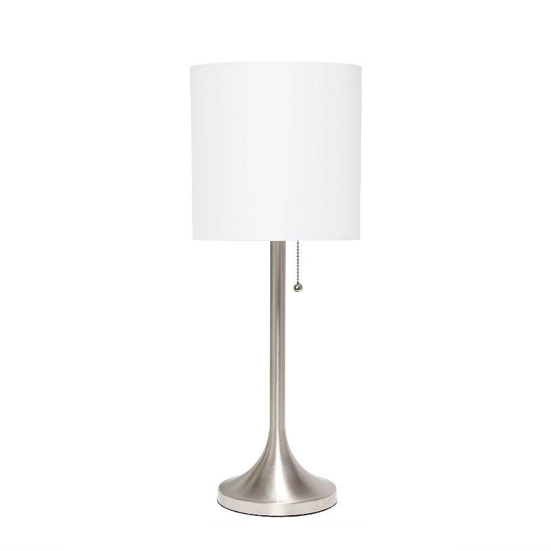 Tapered Desk Lamp with Fabric Drum Shade - Simple Designs