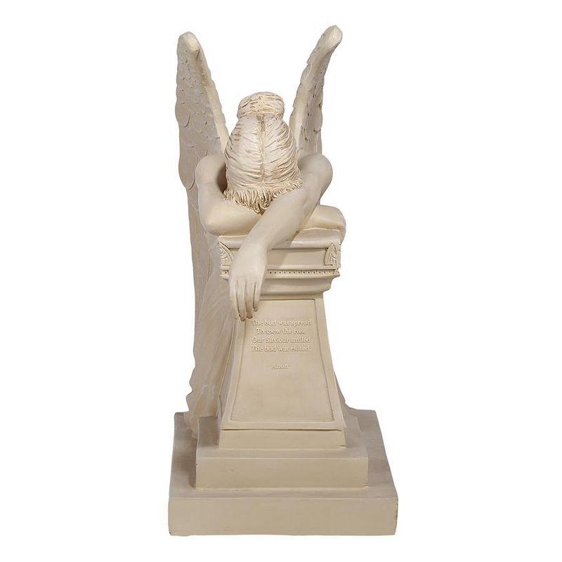 Victorian Angel of Grief Resin Monument Statue