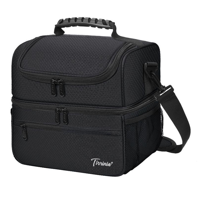 Tirrinia Tirrinia 13L/20 Cans Lunch Bag, Insulated Leakproof Reusable Meal Prep Bento Box Cooler Tote