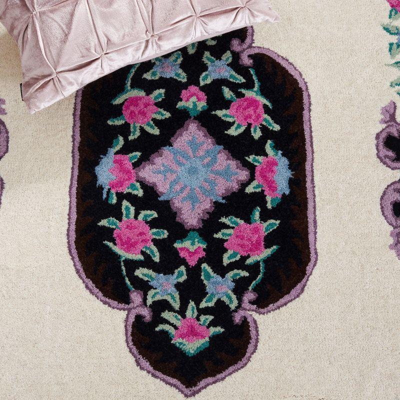 Bellagio BLG535 Hand Tufted Area Rug - Ivory/Black - 6'x9' - Safavieh.