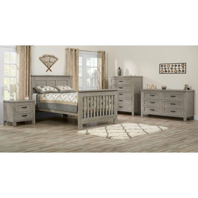 SOHO BABY Hanover 4-in-1 Convertible Crib - Oak Gray