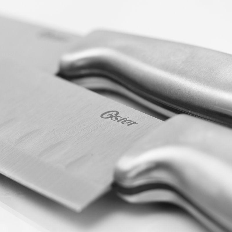 Oster Baldwyn Stainless Steel Santoku Knife Set