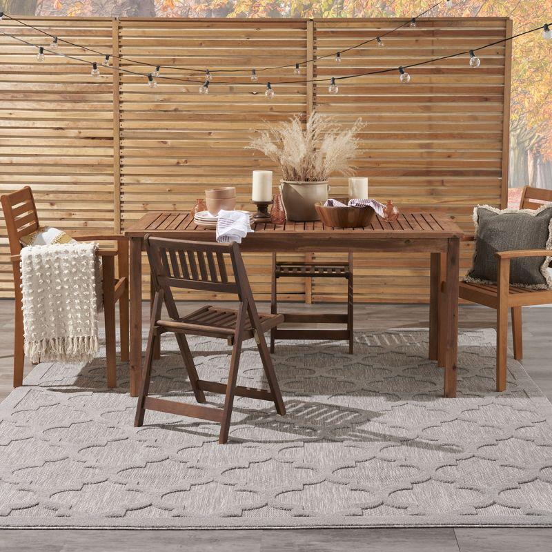 Nourison Easy Care 7' x 10' Silver Grey Indoor/Outdoor Rug