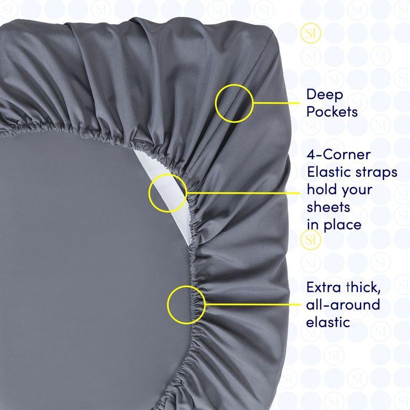 Sweet Home Collection Luxurious Soft Microfiber Sheet Set with Bonus Pillowcases