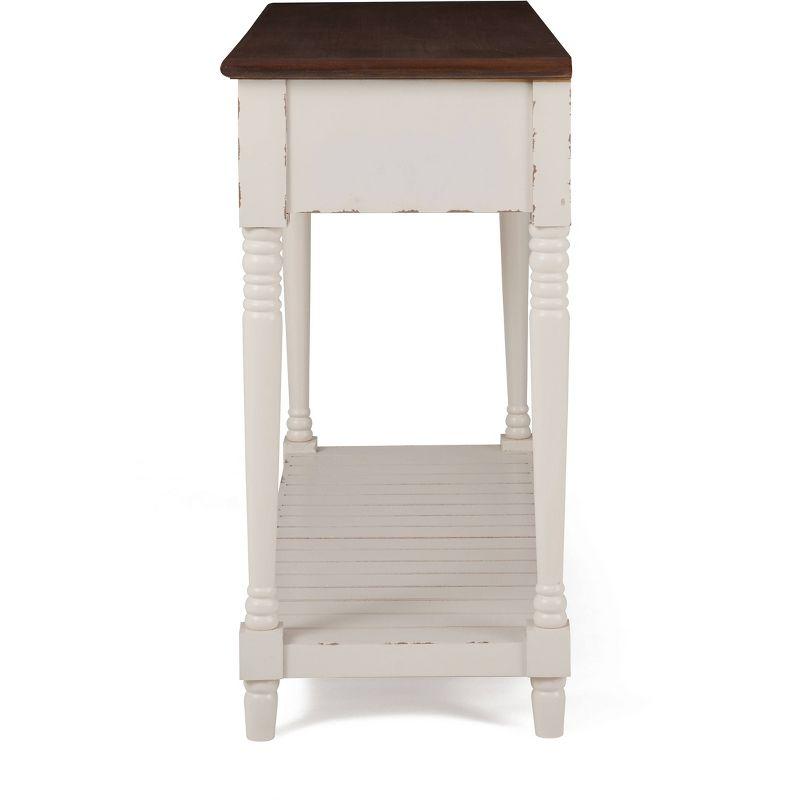 Baker Console Table Antique White - ClickDecor