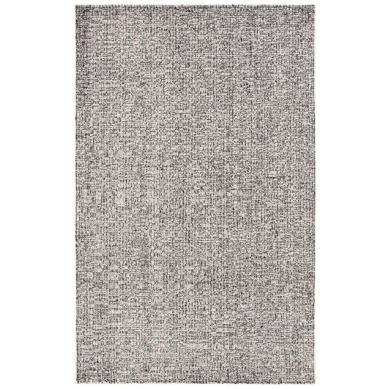 Ebony EBN602 Hand Tufted Indoor Area Rug - Black/Ivory - 4'x6' - Safavieh