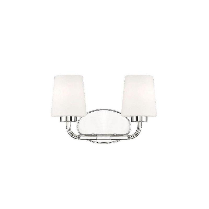 Savoy House Capra 2 - Light Vanity in  Polished Nickel