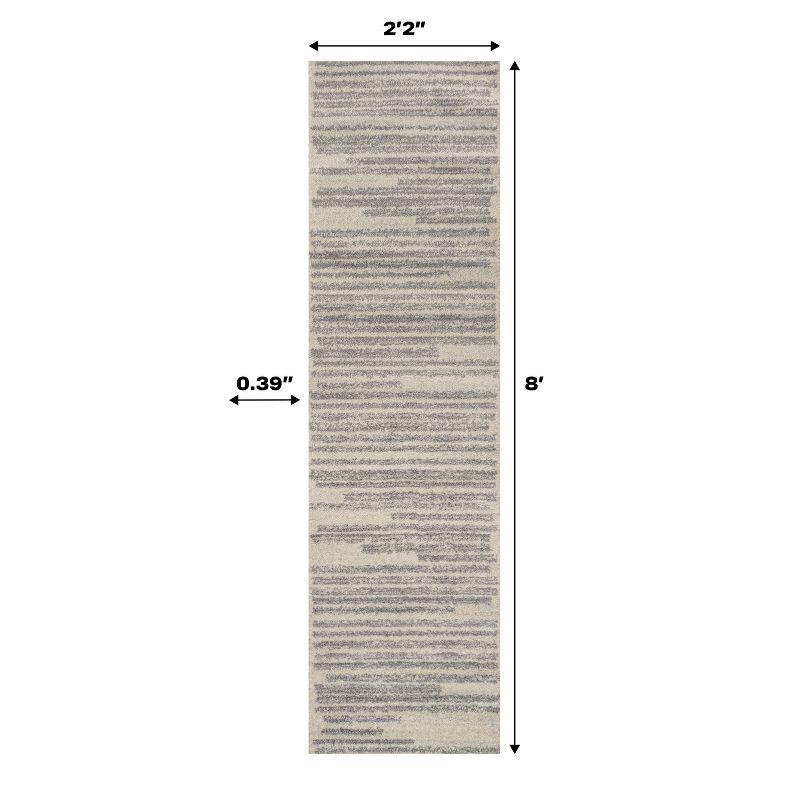 Khalil Modern Berber Stripe Indoor Area Rug - JONATHAN Y