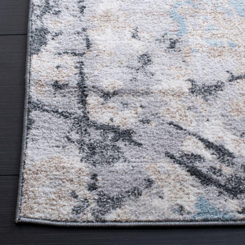 Toscana TOS670 Power Loomed Area Rug - Ivory/Grey - 6'7"x6'7" - Safavieh.