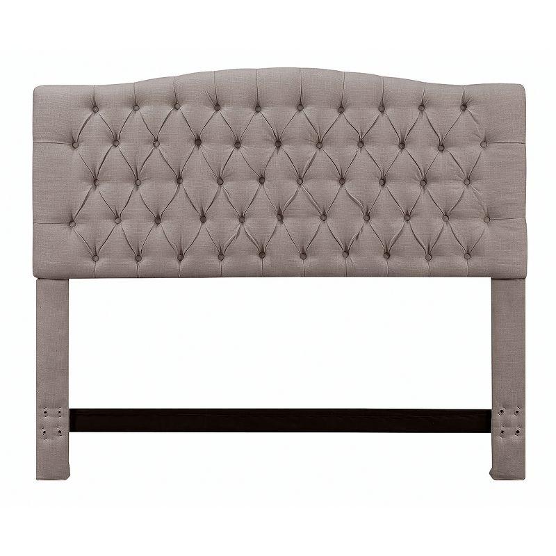 Elle Decor Elle Decor Celeste Tufted Upholstered Padded Headboard with Contemporary Button Tufting