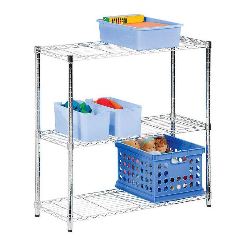 24'' W Steel Height -Adjustable Shelving Unit