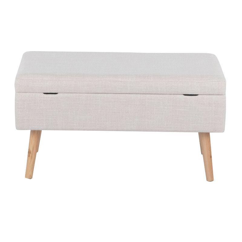 Mercury Row® Beyers Fabric Upholstered Storage Bench