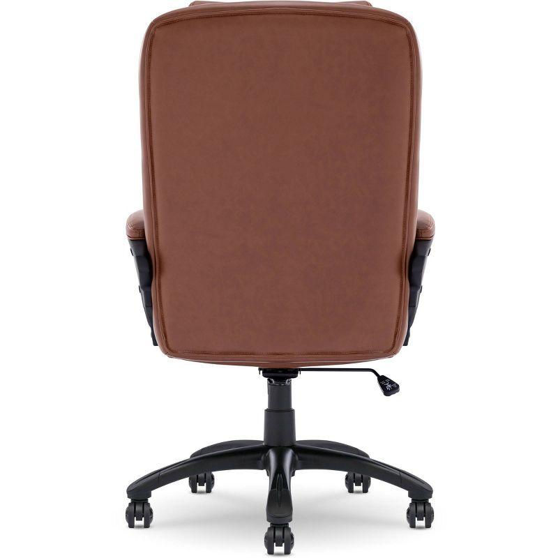 Serta Serta Garret Executive Office Chair, Ergonomic Lumbar Support, Semi-Plush Cushion, Body Pillows