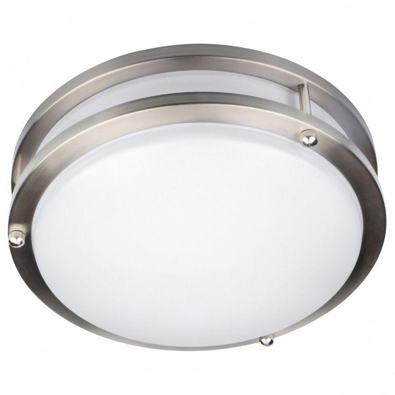 Access Lighting Solero II 1 - Light Flush Mount in  Brushed Steel