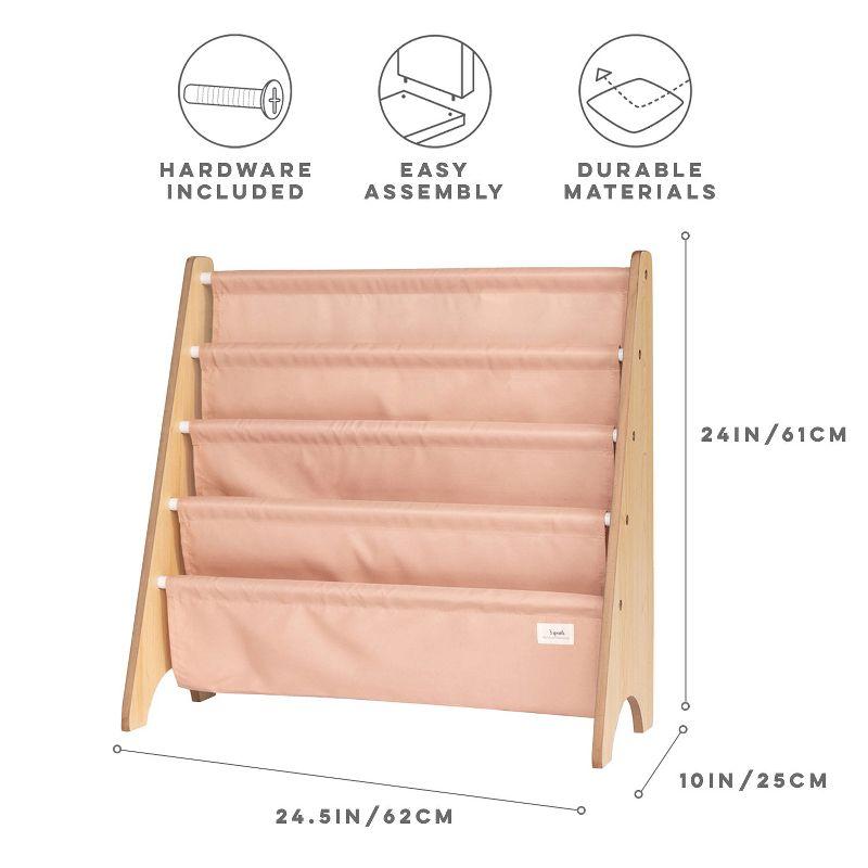 3 Sprouts URKS 3 Sprouts - Book Shelf - Kids Book Rack Organizer  - Baby Room Bookcase